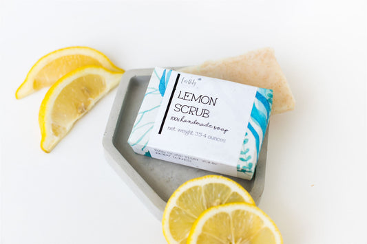 Exfoliating Lemon Scrub Soap Bar